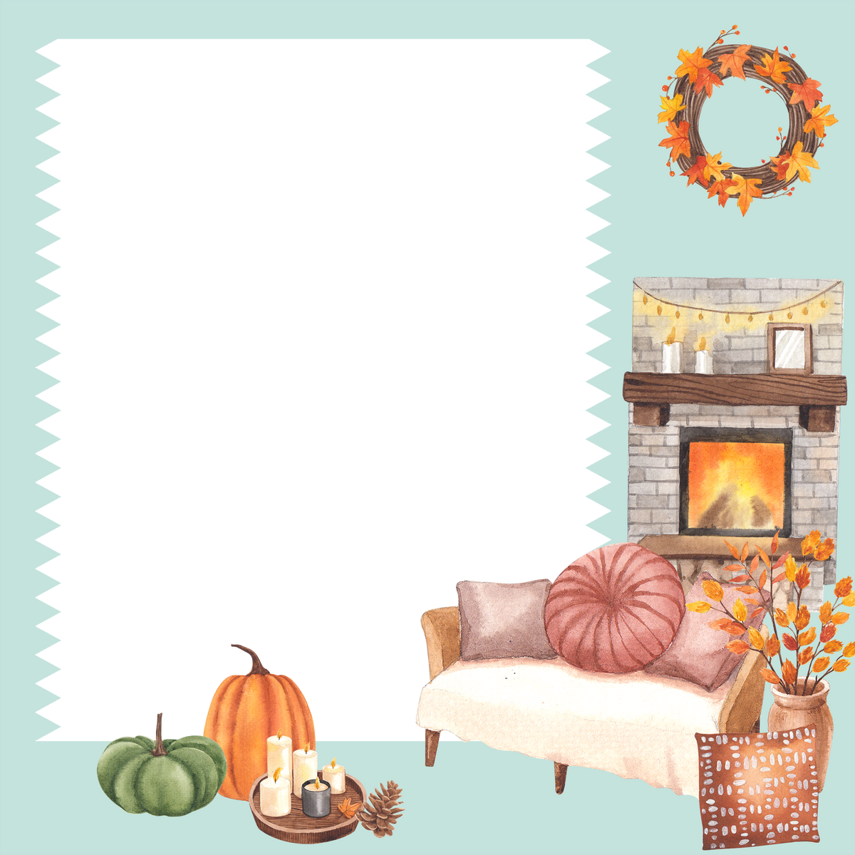 Cozy Autumn Frame